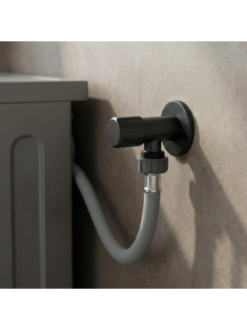 Robinet colțar 02 1/2" x 3/4" negru [5]