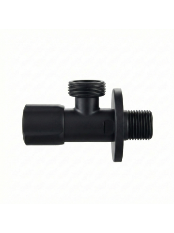 Robinet colțar 02 1/2" x 3/4" negru [2]