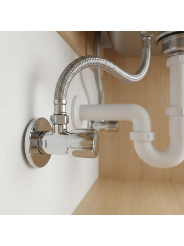 Robinet colțar 02  1/2" x 3/8" crom [4]