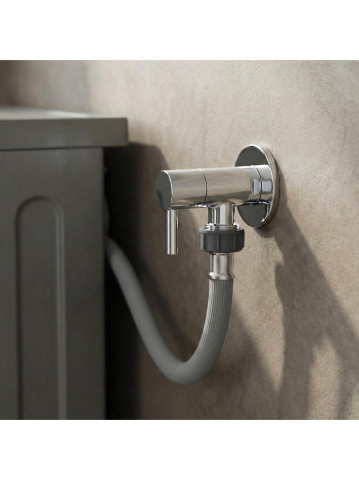 Robinet colțar 1/2" x 3/4" crom [5]