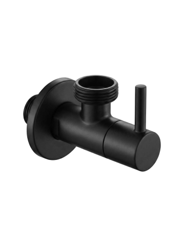 Accesorii baie - Robinet colțar 1/2" x 3/4" negru