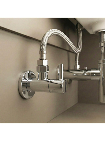 Robinet colțar 1/2" x 3/8" crom [1]