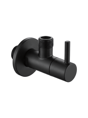 Accesorii baie - Robinet colțar 1/2" x 3/8" negru