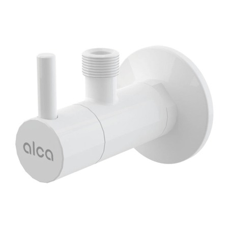 Robinete coltar - Robinet coltar, Alcadrain, cu filtru 1/2, alb lucios