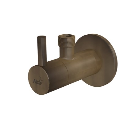 Robinete coltar - Robinet coltar, AlcaPlast, cu filtru 1/2, bronz antic