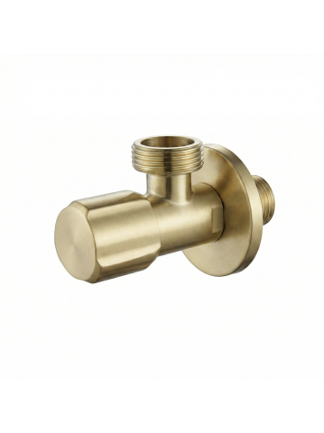 Robinet coltar Rea 02 1/2 x 3/4 toli auriu periat PVD inox cap ceramic [1]