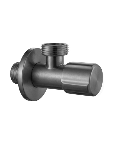 Accesorii baie - Robinet coltar Rea 1/2 x 3/4 inch finisaj titan inox PVD cap ceramic
