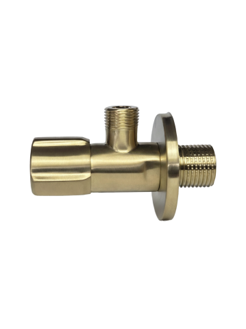 Robinet coltar Rea 02 1/2 x 3/8 auriu periat inox cap ceramic PVD [2]