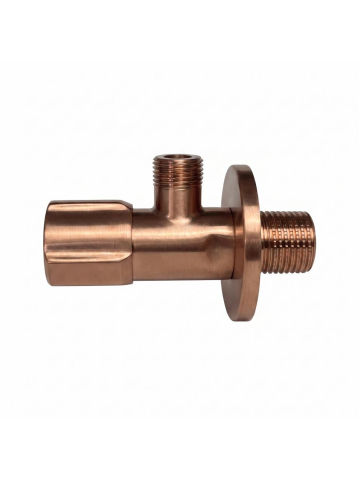 Robinet coltar Rea 02 1/2 x 3/8 inch cupru periat PVD inox cap ceramic [1]