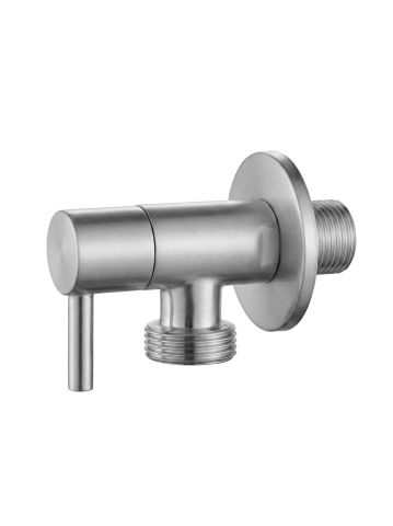 Robinet coltar Rea 1/2 x 3/4 inch nickel periat inox PVD cap ceramic [2]