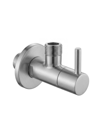 Accesorii baie - Robinet coltar 1/2 x 3/8 nickel periat Rea inox cap ceramic PVD