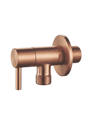 Robinet coltar 1/2 x 3/8 inch cupru periat Rea inox PVD cap ceramic [2]
