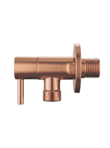 Robinet coltar 1/2 x 3/8 inch cupru periat Rea inox PVD cap ceramic [3]