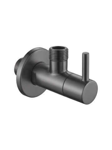 Accesorii baie - Robinet coltar 1/2 x 3/8 inch Rea finisaj titan inox PVD cap ceramic