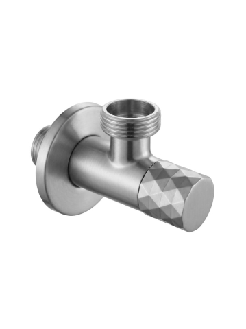 Accesorii baie - Robinet coltar Rea Diamond 03 1/2 x 3/4 nickel periat inox PVD cap ceramic