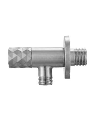 Robinet coltar Rea Diamond 03 1/2 x 3/8 nickel periat inox cap ceramic PVD [2]