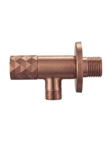 Robinet coltar Rea Diamond 03 1/2 x 3/8 inch cupru periat inox PVD [2]