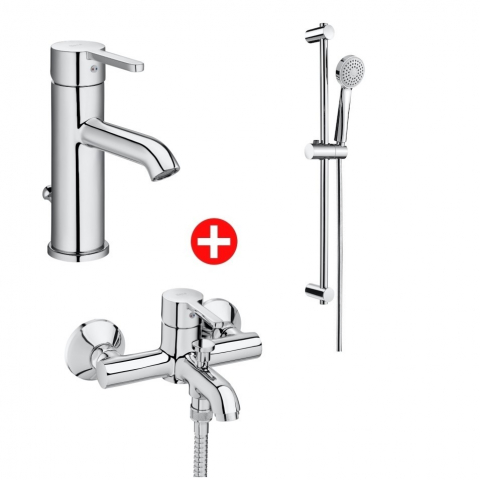 Seturi baterii - Roca Carelia Set baterii de baie 3 in 1 pentru cada si dus