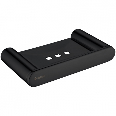 Accesorii baie - Savoniera Deante Round negru