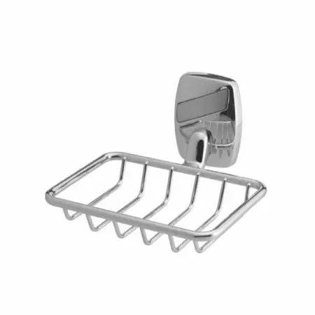 Accesorii lavoar - Savoniera dus crom Bisk Oregon 13 cm
