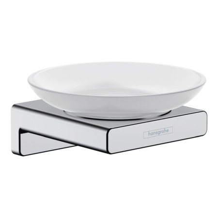 Accesorii lavoar - Savoniera, Hansgrohe, AddStoris, crom