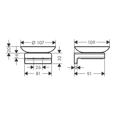 Savoniera, Hansgrohe, AddStoris, crom [1]