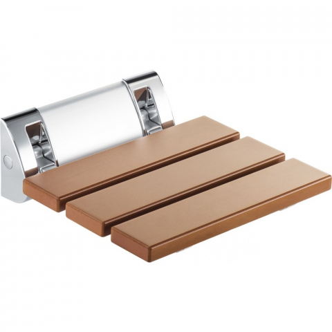 Accesorii baie - Scaun pentru dus rabatabil Deante Vital maro