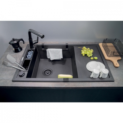 Set accesorii chiuveta Deante Magnetic negru/mat [1]