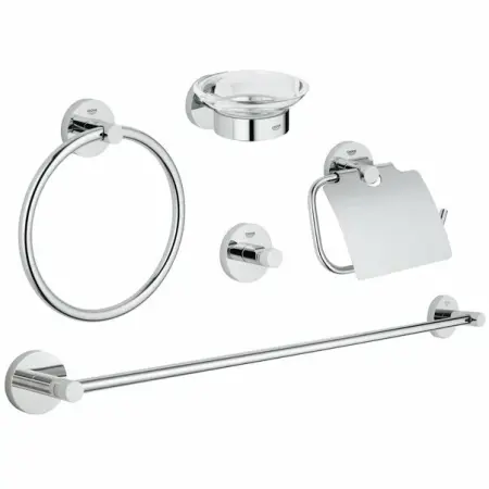 Accesorii lavoar - Set accesorii Grohe Essentials 5 piese