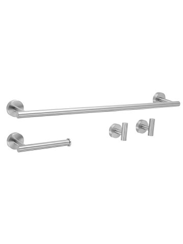 Set accesorii pentru baie  Ari 4 piese crom periat [8]
