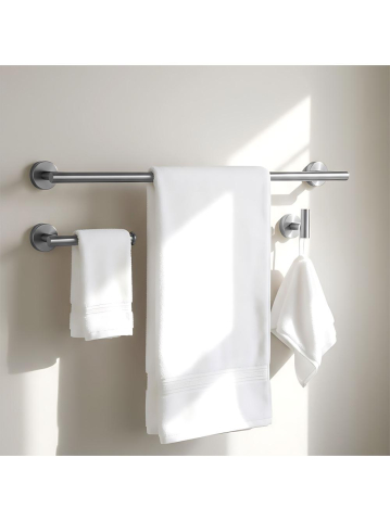 Set accesorii pentru baie  Ari 4 piese crom periat [10]