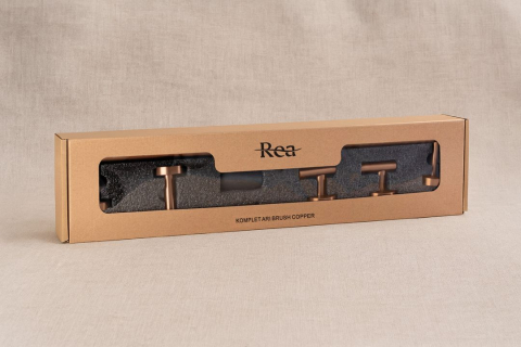 Set accesorii pentru baie  Ari 4 piese cupru periat  [8]