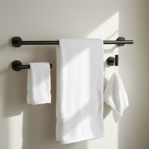 Set accesorii pentru baie Ari 4 piese negru [3]