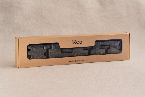 Set accesorii pentru baie Ari 4 piese negru [8]