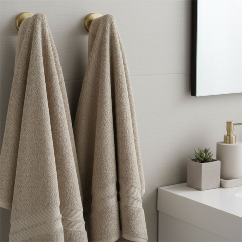 Set accesorii pentru baie  Ari auriu periat 4 piese [4]