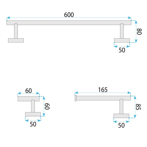 Set accesorii pentru baie  Ari auriu periat 4 piese [9]