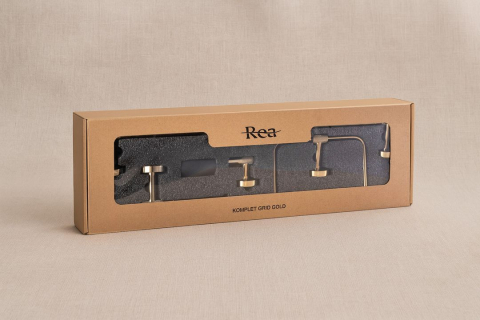 Set accesorii pentru baie GRID auriu 4 piese [7]