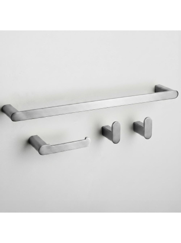 Accesorii baie - Set accesorii pentru baie Mati 4 piese crom periat 