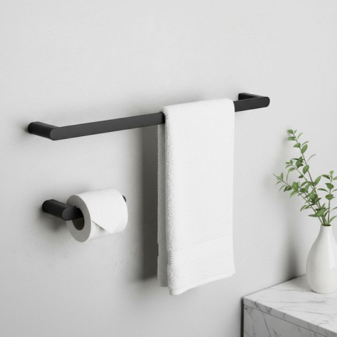 Set accesorii pentru baie Mati 4 piese negru [5]