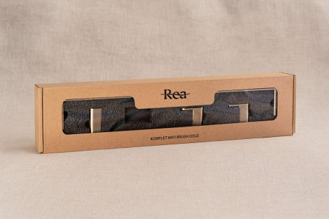 Set accesorii pentru baie Mati auriu periat 4 piese [8]