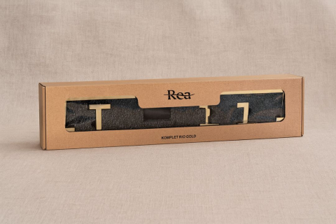 Set accesorii pentru baie Rio auriu 4 piese [7]