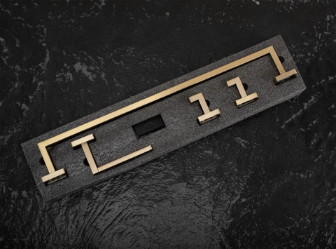 Set accesorii pentru baie Rio auriu periat 4 piese [6]