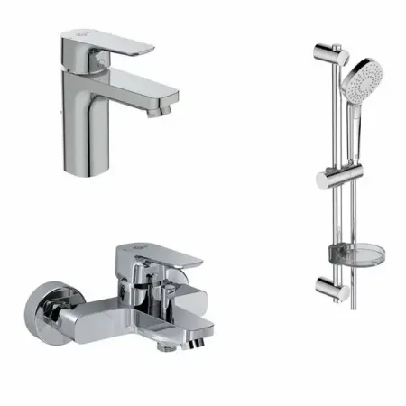 Seturi baterii - Set baterie lavoar, baterie cada si set dus Ideal Standard Ceraplan III IdealRain Evo