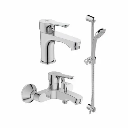Seturi baterii - Set baterie lavoar cu baterie cada si set dus Ideal Standard Alpha