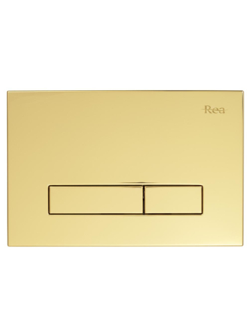 Set Cadru Ingropat Rea Slim 024N pentru WC cu Buton HD Auriu [4]