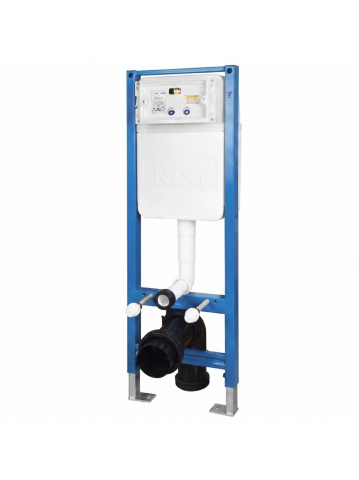 Set Cadru Ingropat Slim Rea 024N pentru WC cu Buton HD Satin [6]