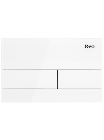 Set cadru ingropat Rea Slim 024N WC buton alb glass adancime 90 mm [4]