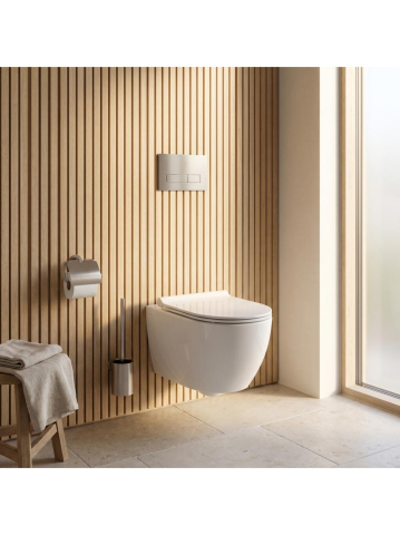 Set Cadru Îngropat Rea Slim 024N WC Buton Tip T Oțel Periat [5]