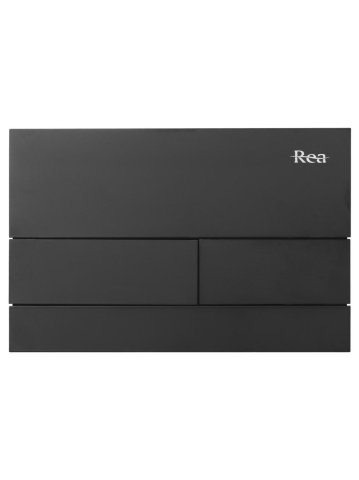 Set Cadru Ingropat REA Slim 024N pentru WC Buton T Negru Mat [2]