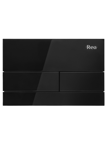 Set Cadru Ingropat Rea Slim 024N WC Buton T Negru Glass [7]